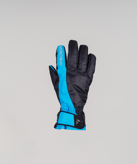 Тёплые зимние перчатки Nordski Arctic Black/blue Membrane New