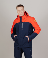 Мужская теплая зимняя куртка Nordski Mount 2.0 Dark Blue/Red