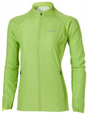 Куртка для бега Asics Woven jacket зеленая
