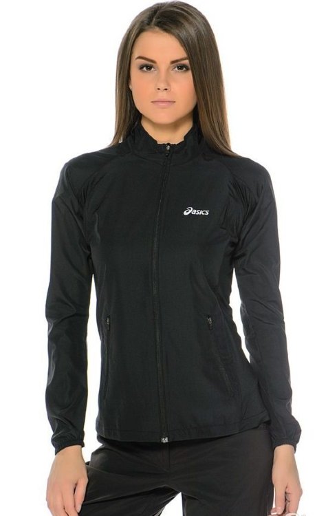 Куртка для бега Asics Woven jacket черная