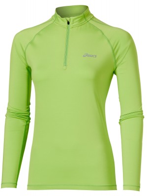 Рубашка беговая Asics LS 1/2 Zip Top green женская