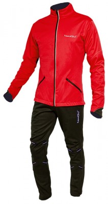 Детский лыжный костюм Nordski Premium red-black