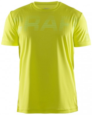 Футболка беговая мужская Craft Prime Run Logo yellow