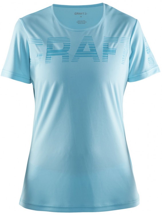 Футболка беговая Craft Prime Run Logo blue женская