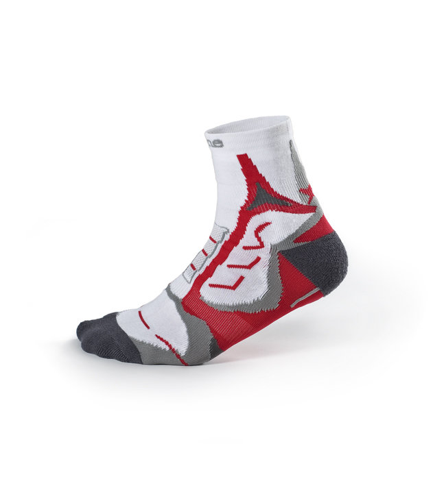 Беговые носки Noname Coolmax, 2 пары, white/red