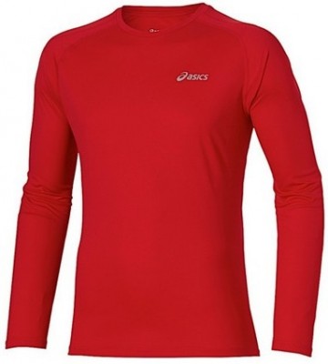 Рубашка беговая мужская Asics LS Crew Top красная