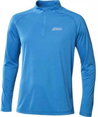 Рубашка беговая мужская Asics LS 1/2 Zip Top blue