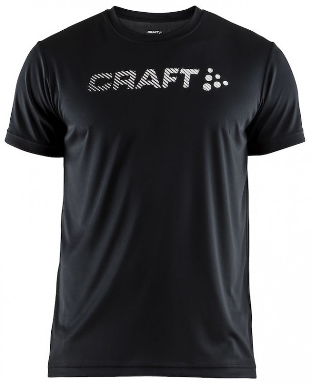 Футболка беговая мужская Craft Prime Run Logo Black 2018
