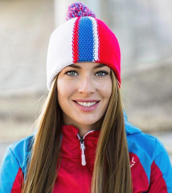 Шапка Nordski Knit White-Blue-Red