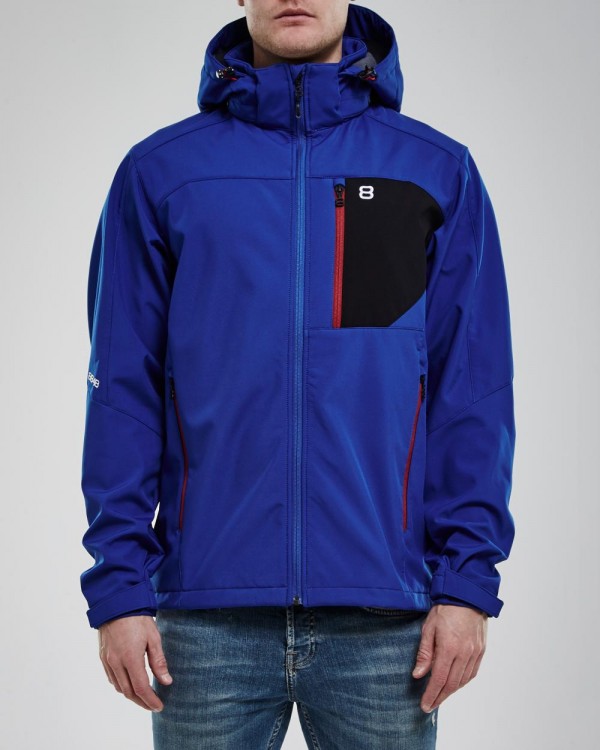Лыжная куртка 8848 Altitude Daft Softshell мужская синяя