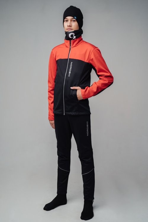 Детский лыжный костюм Nordski Active red-black 2020