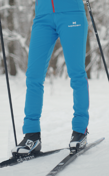 Женские лыжные разминочные брюки NordSki Elite Rus blue NSW504700 купить за3 200 руб. в Wear-termo.ru