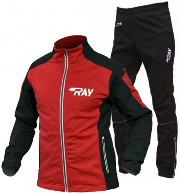 Утеплённый лыжный костюм RAY Pro Race WS Red-Black 2018 мужской