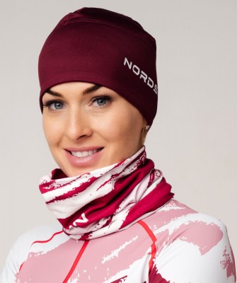 Лыжная шапка Nordski Warm wine