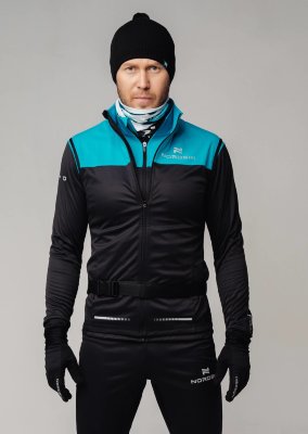 Элитная мужская лыжная куртка Nordski Pro breeze-black