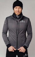 Элитная мужская лыжная куртка Nordski Pro graphite-black