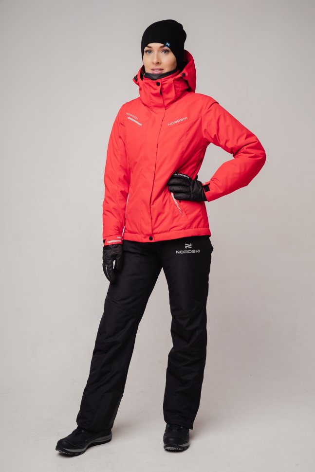Женский горнолыжный костюм Nordski Extreme Red NSW561900-NSW562100 купить за 19 490 руб. в Wear-termo.ru