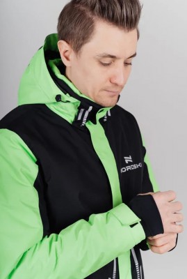 Nordski Extreme black-lime мужская горнолыжная куртка