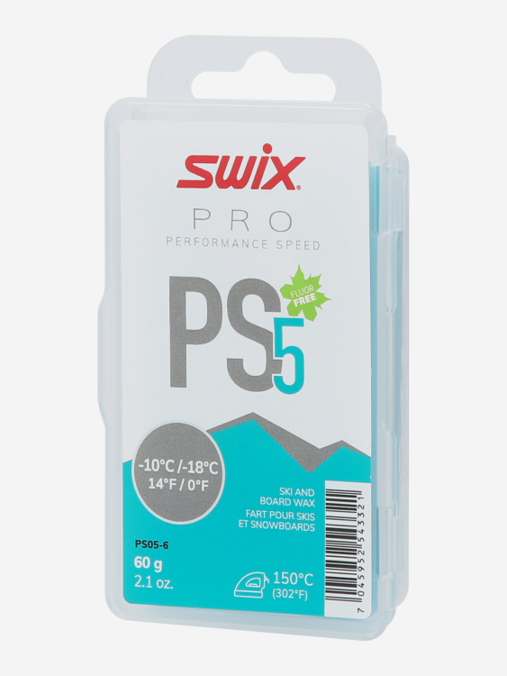 Парафин SWIX PS Turquoise, (-10-18 C), 60 g 