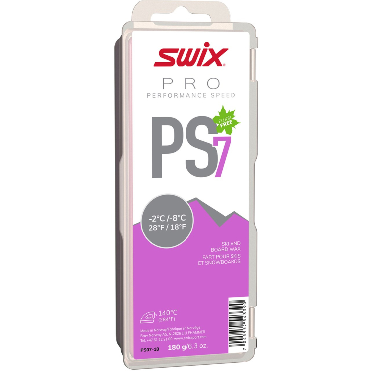 Парафин SWIX PS Violet, (-2-8 C), 180 g (без крышки)