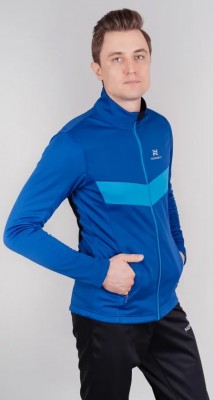 Мужская разминочная лыжная куртка Nordski Base blue