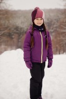 Детский утеплённый прогулочный лыжный костюм Nordski Motion Purple/Black