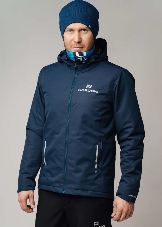 Мужская утепленная лыжная куртка Nordski Urban dark-blue
