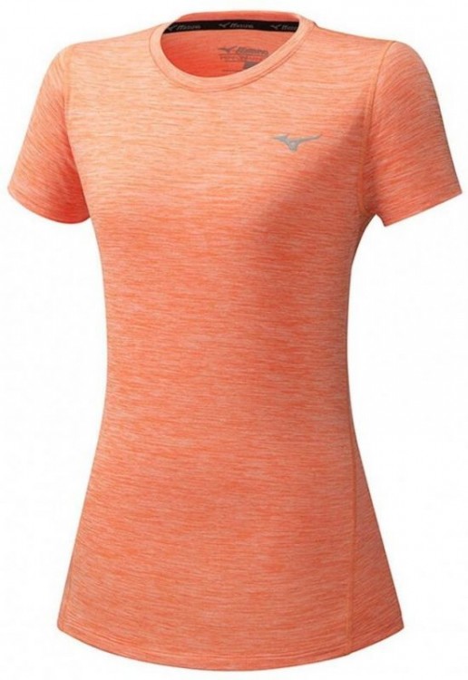 Женская футболка для бега Mizuno Impulse Core Tee orange