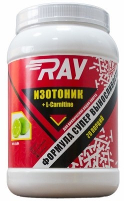Спортивный изотонический напиток RAY + L-carnitine (выносливость + жиросжигание) 1000 гр. Апельсин