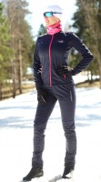 Детский утеплённый лыжный костюм Nordski Motion BlueBerry-Pink