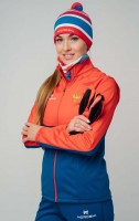 Женская лыжная разминочная куртка Nordski Premium Patriot