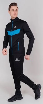Мужской разминочный лыжный костюм Nordski Base black-blue