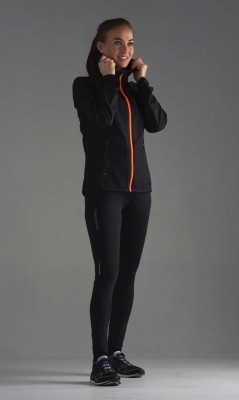 Женский костюм для бега Nordski Run black-orange