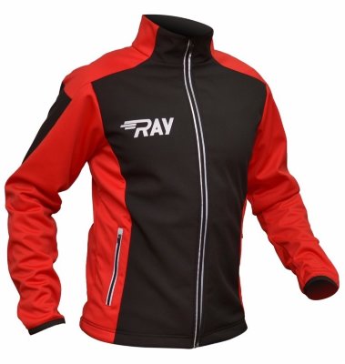 Утеплённая лыжная куртка Ray Race WS мужская чёрно-красная