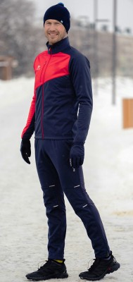Мужской лыжный костюм Nordski Drive blueberry-red