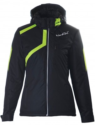 Утепленная прогулочная куртка Nordski Premium black-lime женская