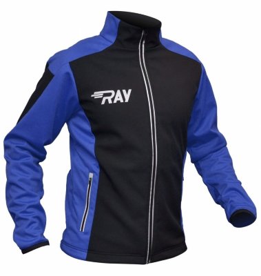 Утеплённая лыжная куртка Ray Race WS мужская чёрно-синяя