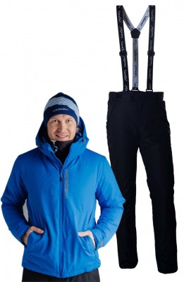 Мужской утеплённый прогулочный лыжный костюм Nordski Montana blue