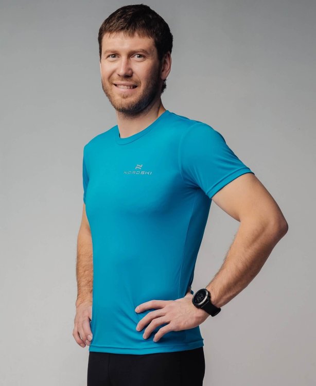 Мужская спортивная футболка Nordski Active light blue