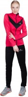 Женский разминочный лыжный костюм Nordski Base pink-black