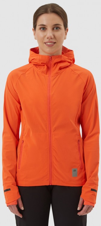 Элитная беговая непромокаемая куртка Gri Джеди 3.0 оранжевая женская