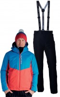 Мужской утеплённый прогулочный лыжный костюм Nordski Montana Rus blue-red