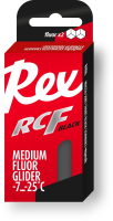 Парафин REX Racing Fluor Gliders, (-7-25 C), Graphite, 43g