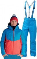 Мужской утеплённый прогулочный лыжный костюм Nordski Montana Blue-Red National
