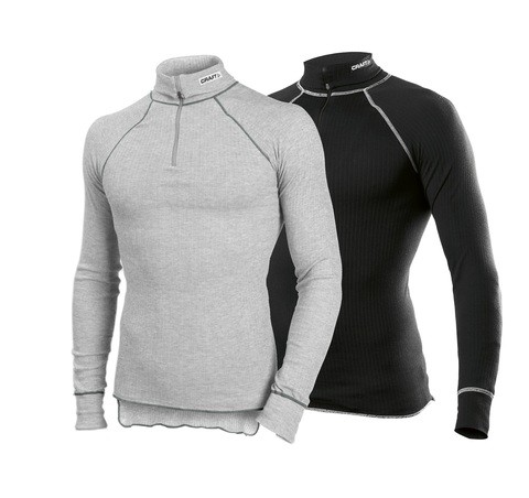 Комплект  Рубашек Craft Active Zip мужская Grey+Black