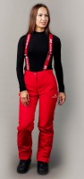 Теплые женские прогулочные брюки Nordski Premium red
