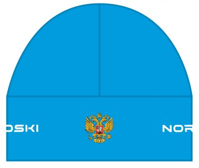 Лыжная гоночная шапка Nordski Active Rus blue