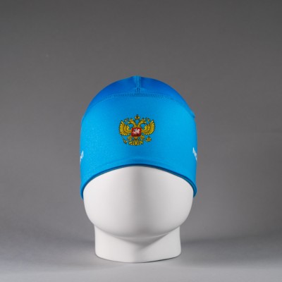 Лыжная гоночная шапка Nordski Active Rus blue