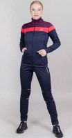 Женский лыжный разминочный костюм Nordski Drive blueberry/pink W