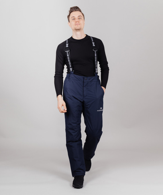 Теплые мужские зимние брюки Nordski Premium dark-navy NSM211710 купить за 5900 руб. в Wear-termo.ru